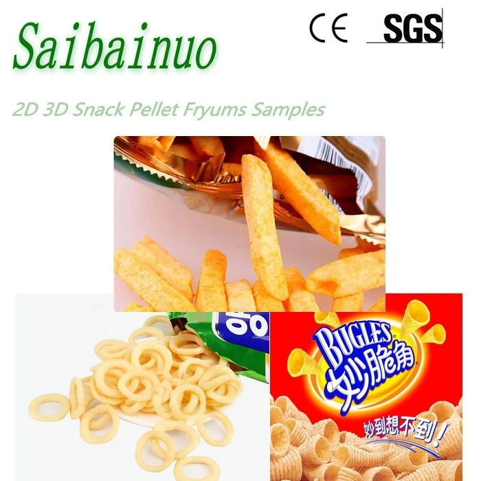 2D 3D Puff Snack Pellet Process Machine